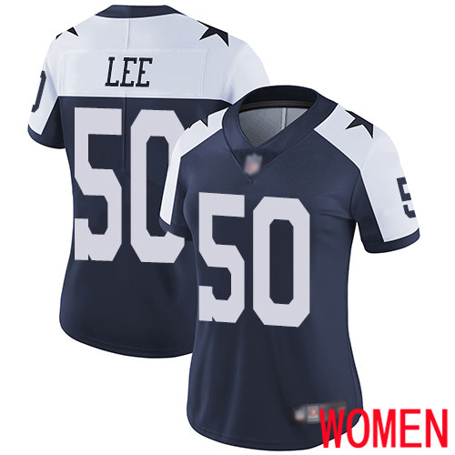 Women Dallas Cowboys Limited Navy Blue Sean Lee Alternate #50 Vapor Untouchable Throwback NFL Jersey->youth nfl jersey->Youth Jersey